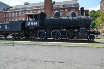 Una de las antiguas locomotoras fabricadas en Paterson.